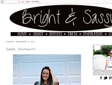 Tablet Screenshot of brightandsassy.com